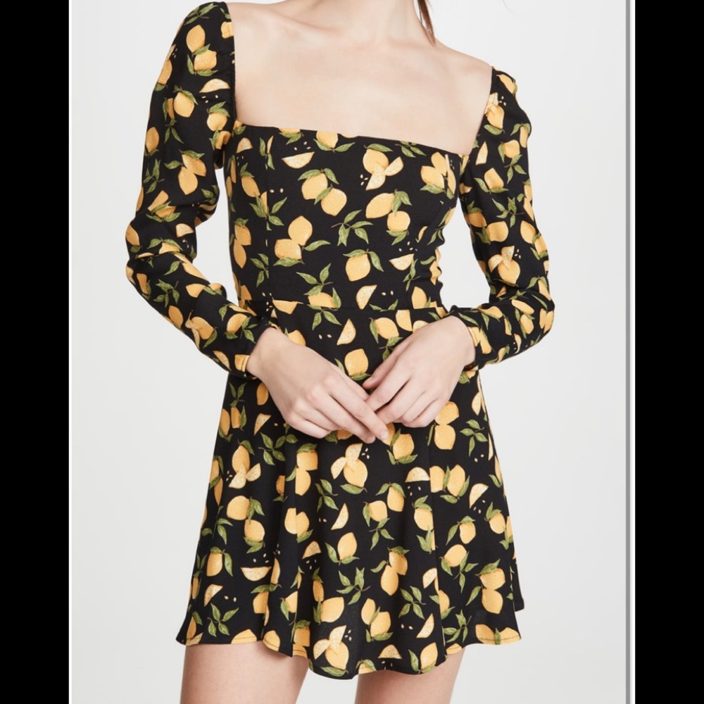 NWT Reformation Sidecar Lemon Drop Dress